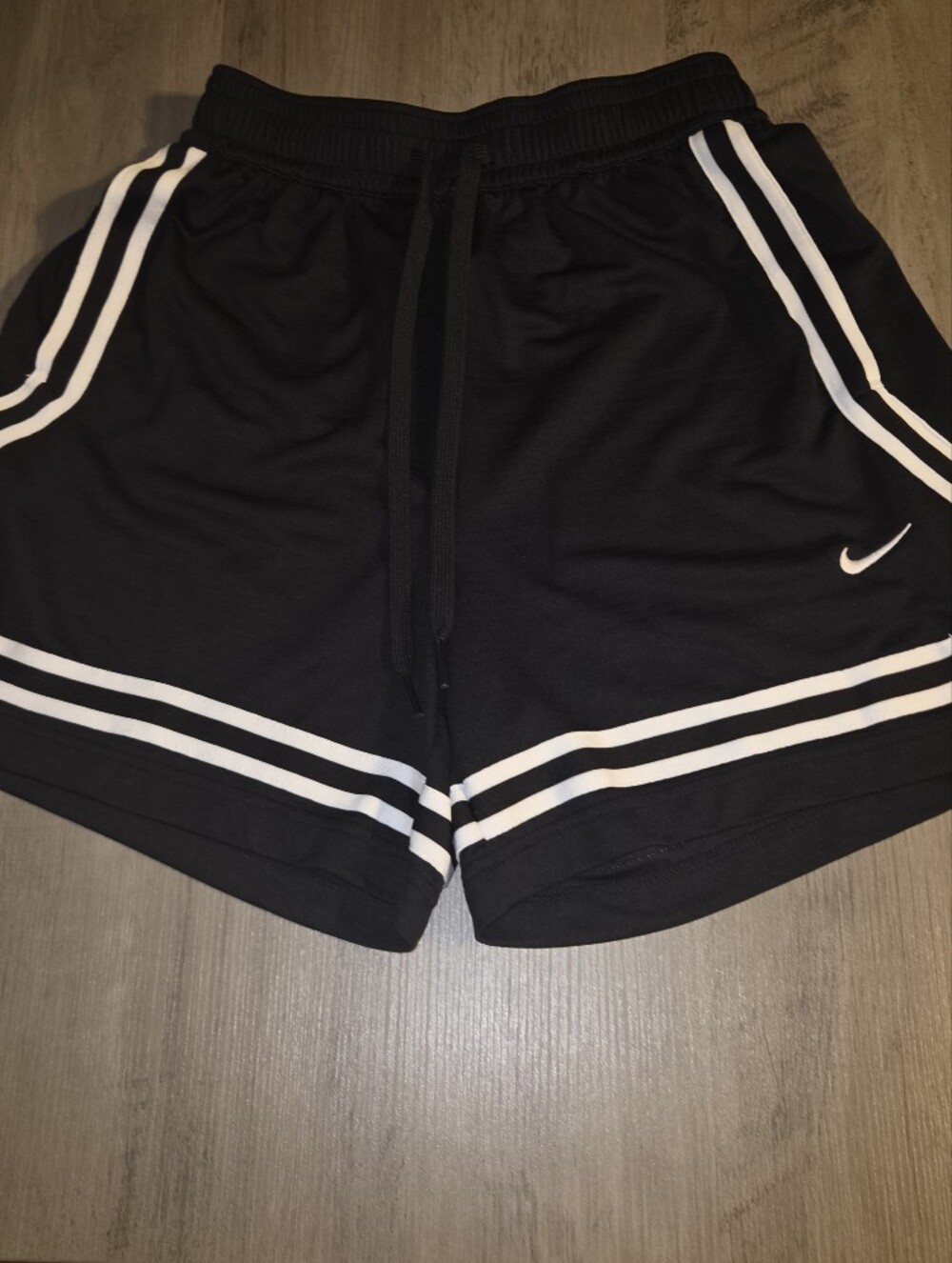 Nike Women’s Dri-FIT Crossover Basketball Shorts - Black & White Size XS
